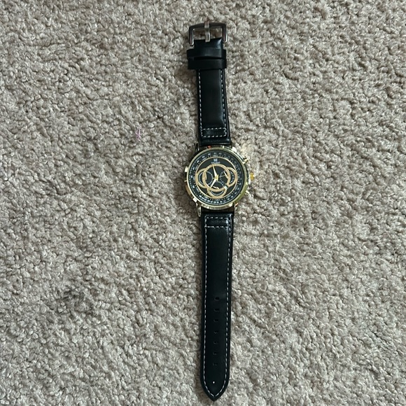 SHAARMS unisex‎ black/gold watch never worn NWOT adjustable size - Picture 1 of 9